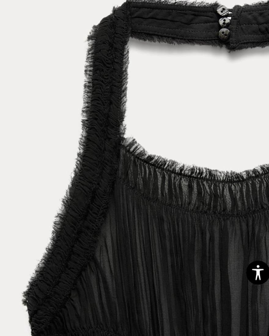 Zara Black Halter Top  - Image 3