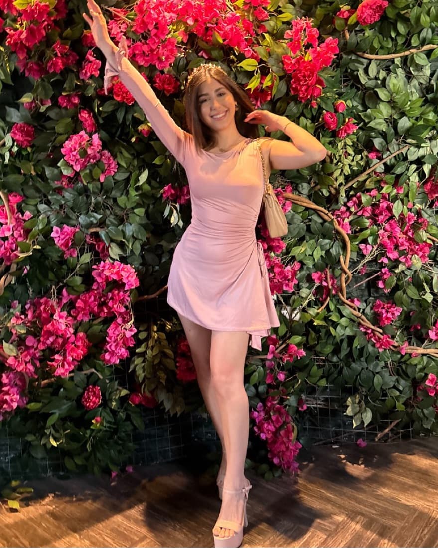 Pink One Sleeve Dress - Image 3