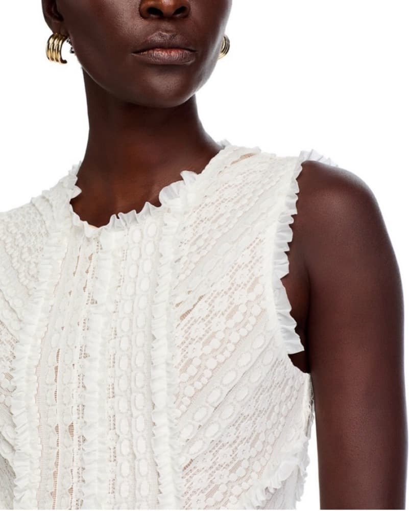 Cinq A Sept Maceio Lace Tiered Dress  - Image 3