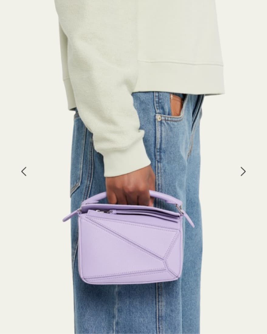 Loewe Purple Pastel Puzzle Bag Mini - Image 3
