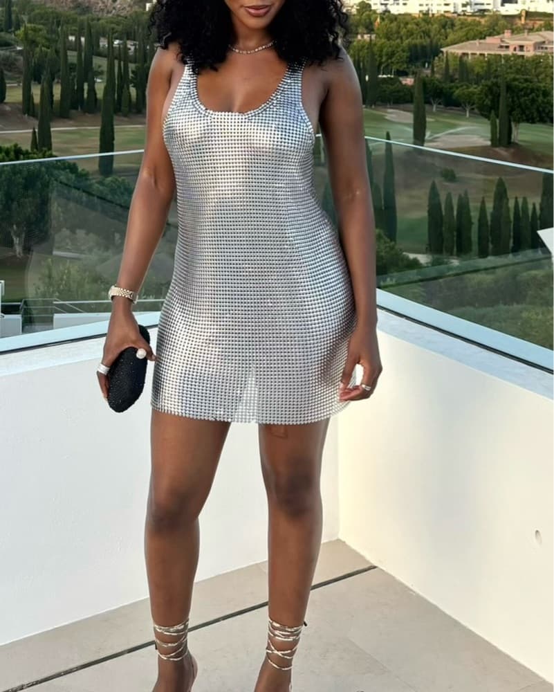 Paco Rabanne Silver Chain Dress  - Image 1
