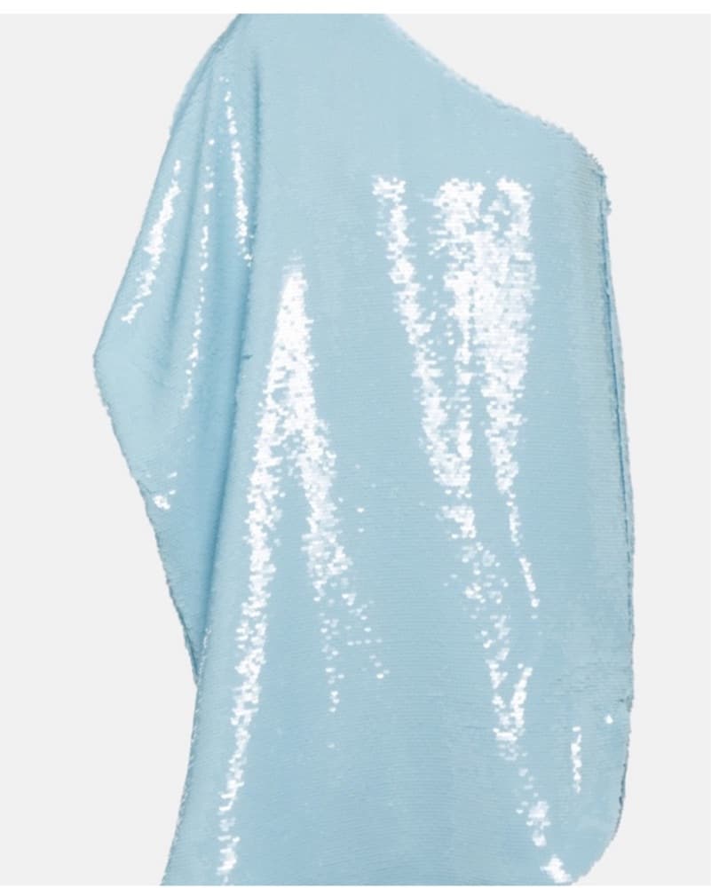 TFS Gloria Blue Sequin One Shoulder Mini - Image 4