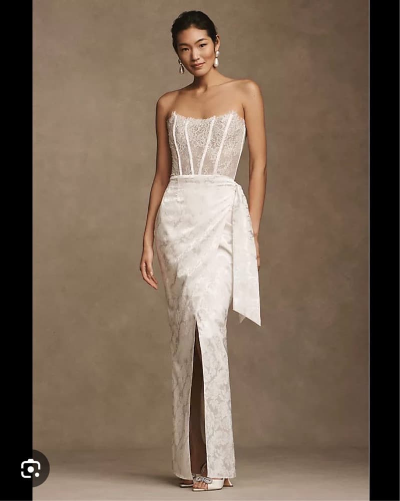 V Chapman Strapless Wrap Dress - Image 1