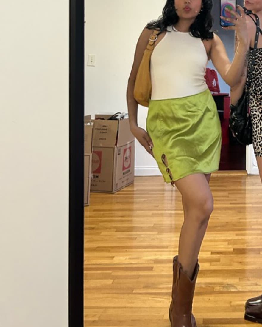 GANNI Silk mini skirt - Image 1