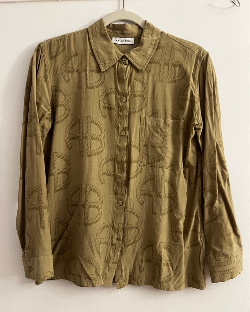 Anine Bing Aspen Printed Georgette Shirt - Image 3