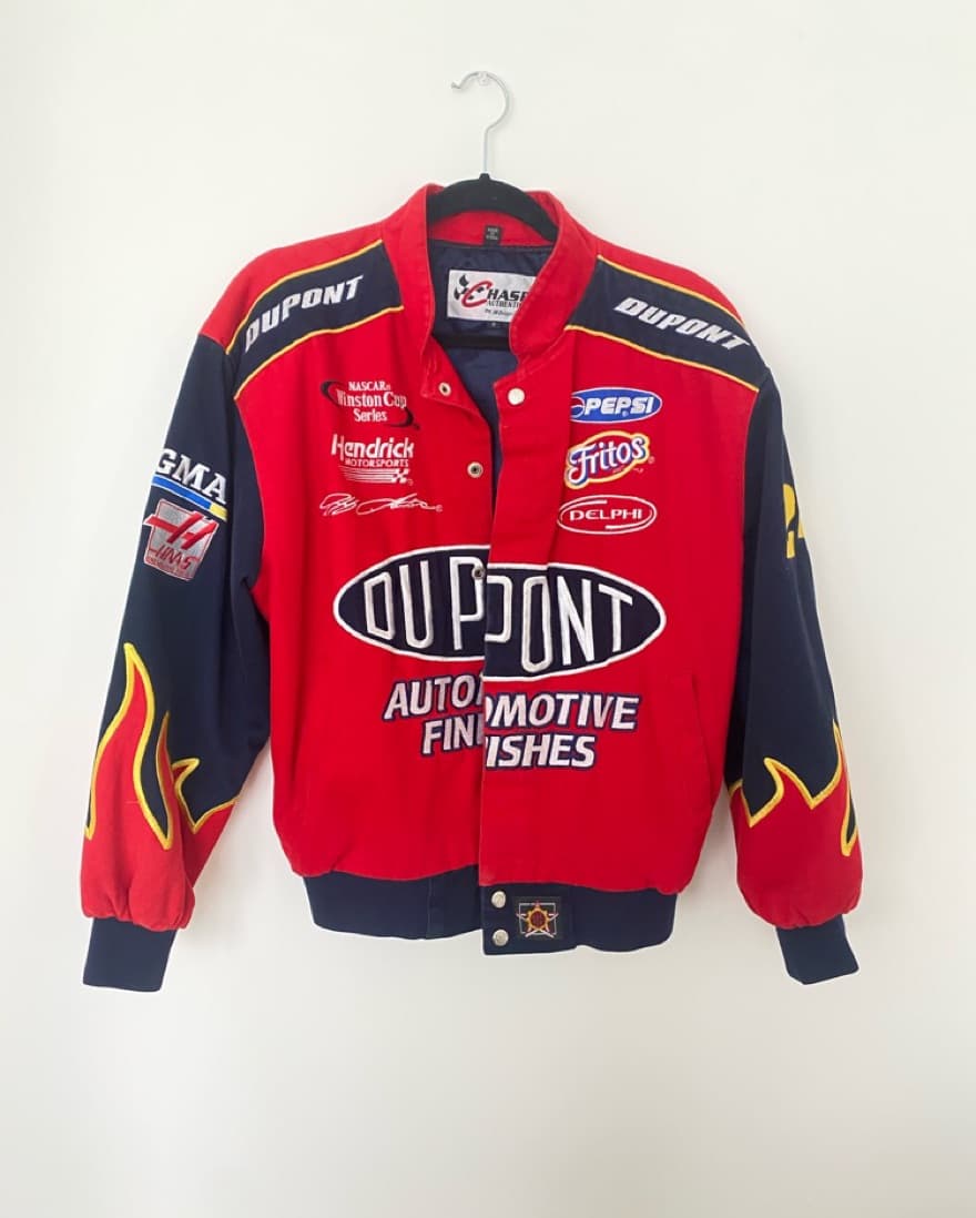 Vintage Red Racing Bomber Jacket  - Image 1