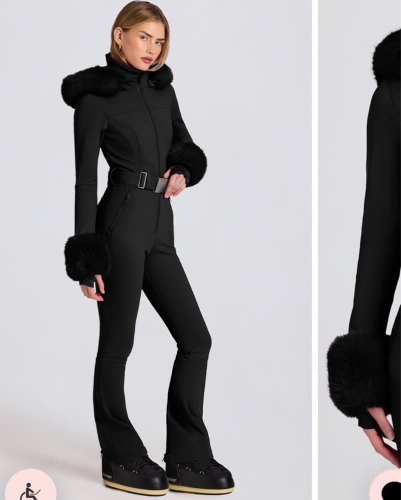 Oh Polly Waterproof Fur Hood Ski Suit - Image 6