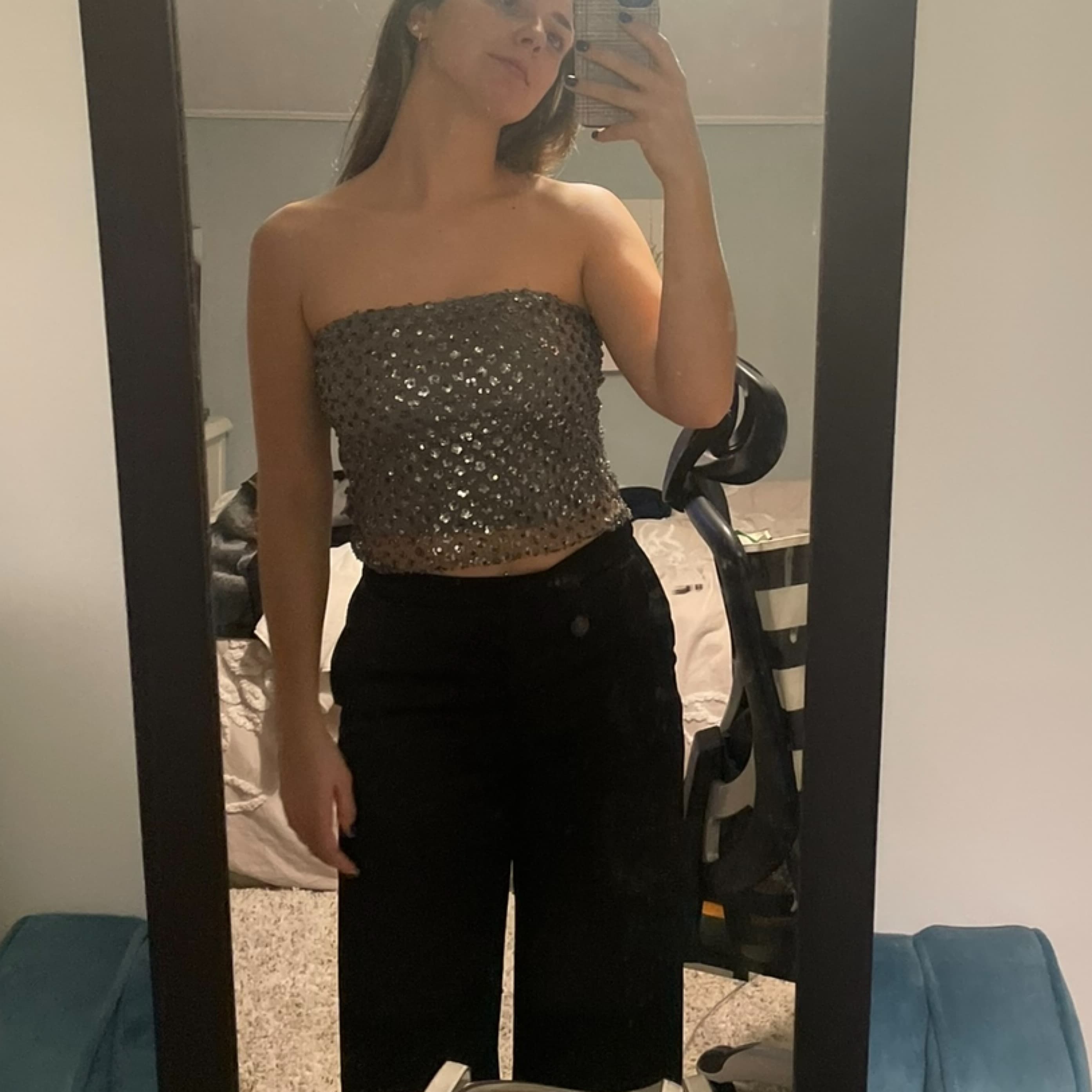 Urban Outfitters Eden Sequin Tube Top - Image 2