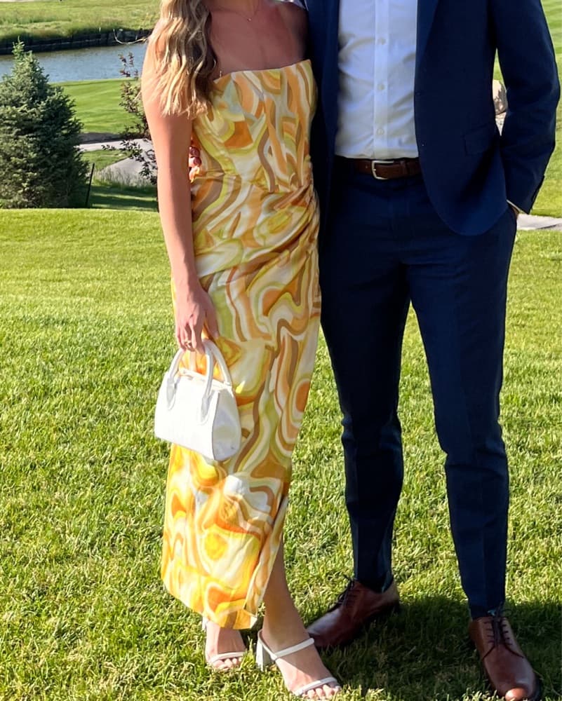 Yellow/colorful Swirl Midi/maxi Dress - Image 3