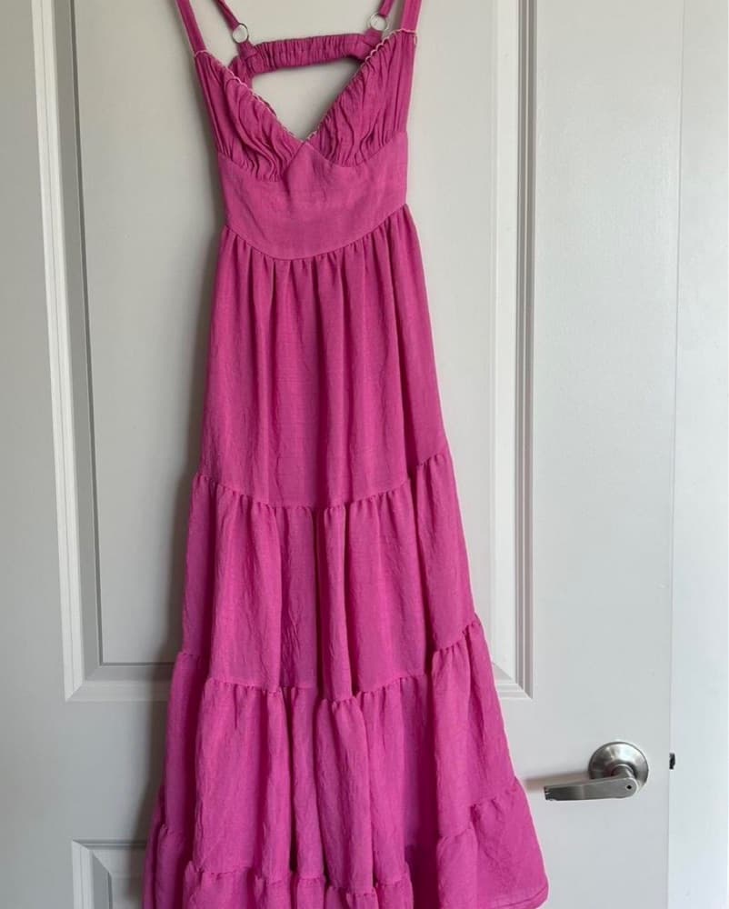 Pink flowy dress - Image 5
