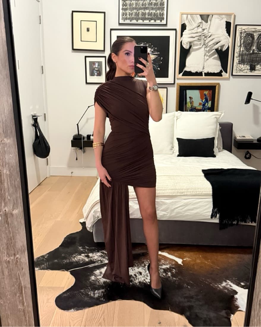 De La Valli Brown Dress(0) - Image 2