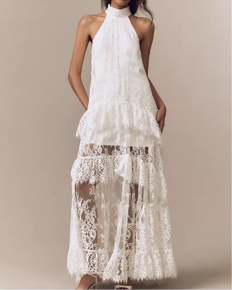 Anthropologie Lace Maxi Dress - Image 1