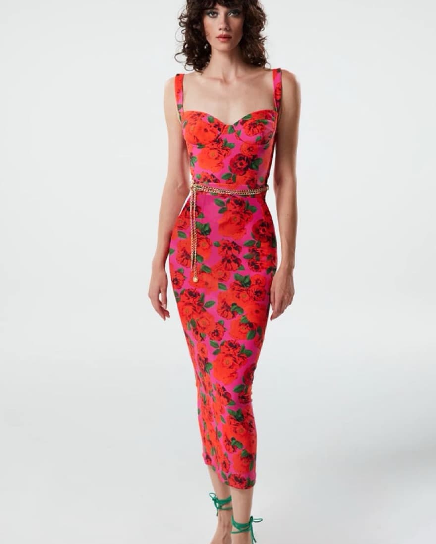 The New Arrivals Monique dress in Rose - Image 2