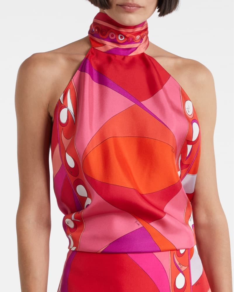 PUCCI Pesci Set - Silk Top & Skirt  - Image 4