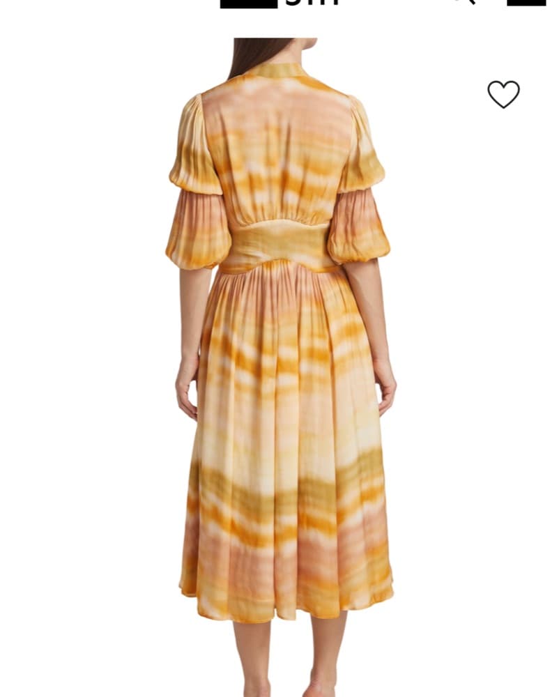 Cult Gaia Willow Crepe Tie-Dye Midi - Image 3