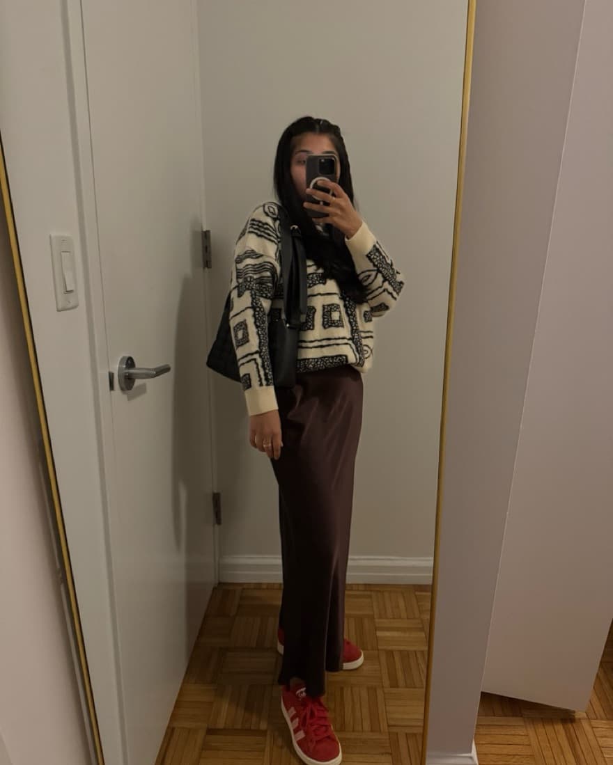 Zara Satin Midi Skirt  - Image 3