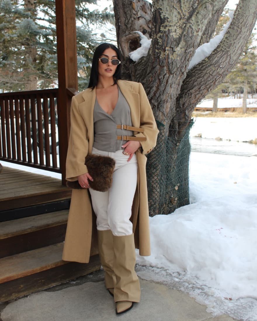 Zara Belted Halter Vest - Image 1