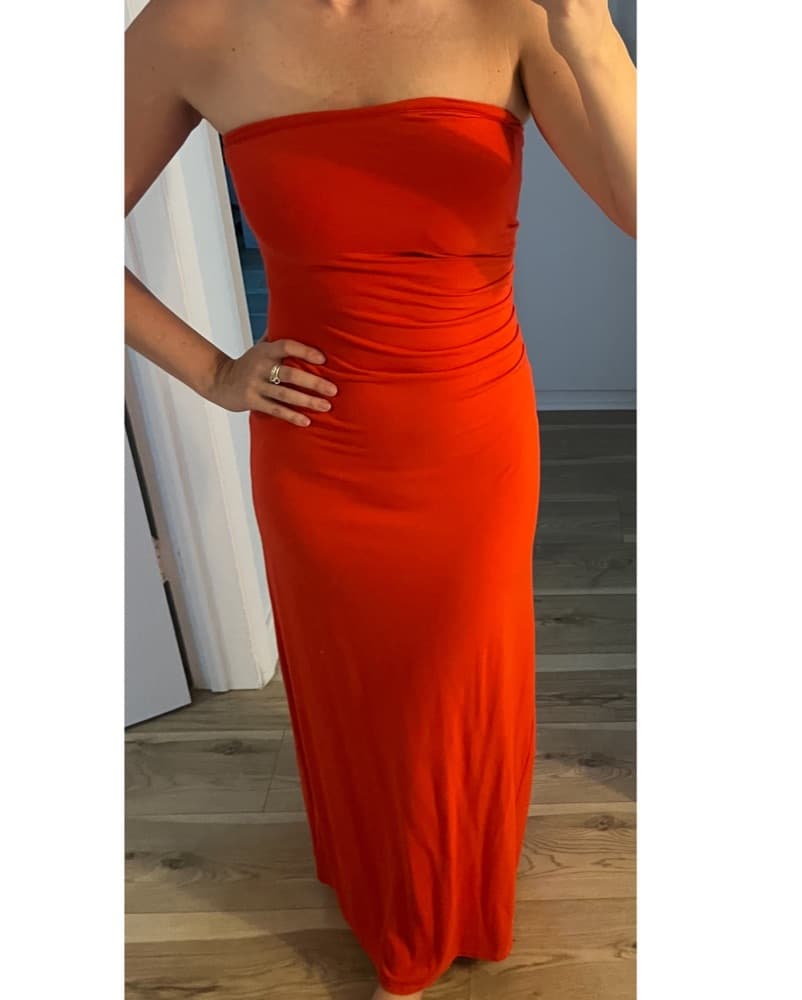 Favorite Daughter Orange/Red Maxi Dress - Image 1