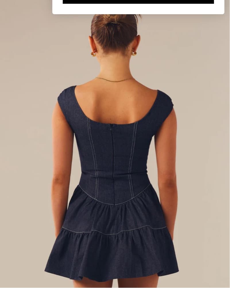 Peppermayo Denim Mini Dress  - Image 4