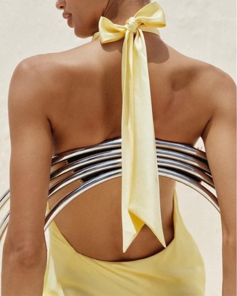 Yellow Zara Formal Dress - Image 4