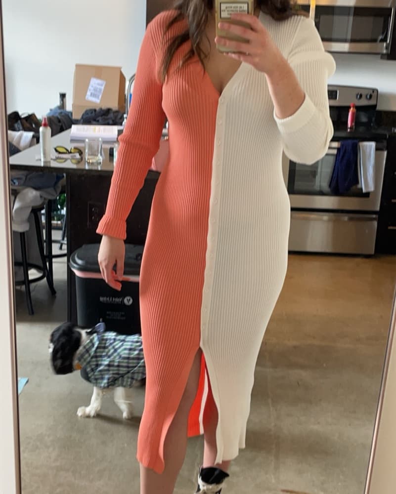 Staud Shoko Sweater Midi Dress  - Image 2