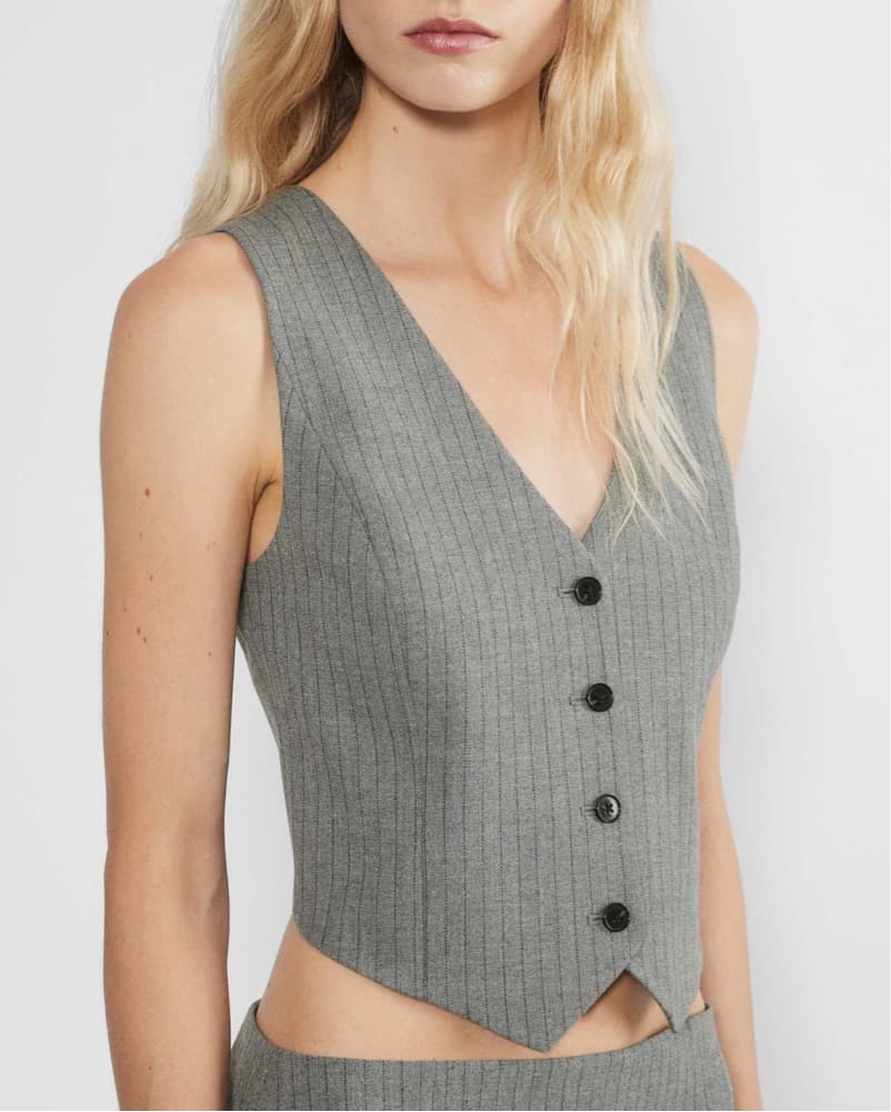 Aritzia Wilfred Pacino Pinstripe Vest - Image 1