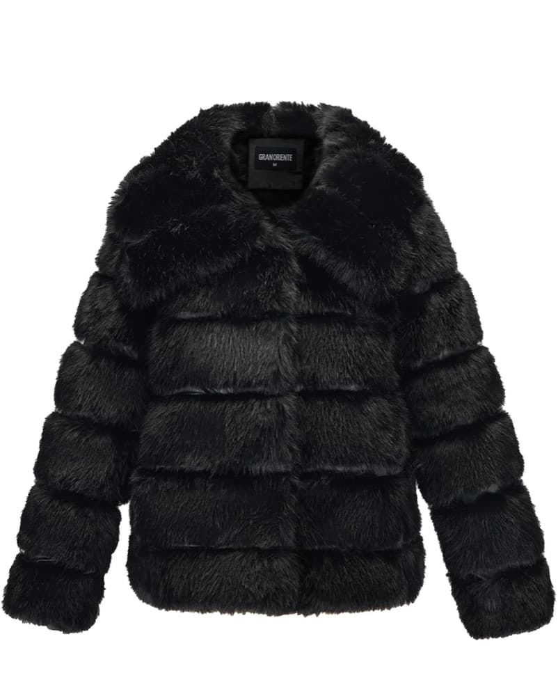 Black Fur Coat - Image 1