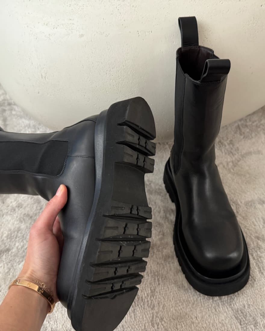 BOTTEGA VENETA Lug leather ankle Boots - Image 6
