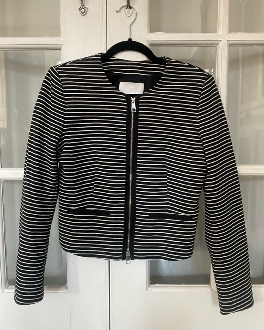 Hugo Boss Striped Zip Jacket - Image 1