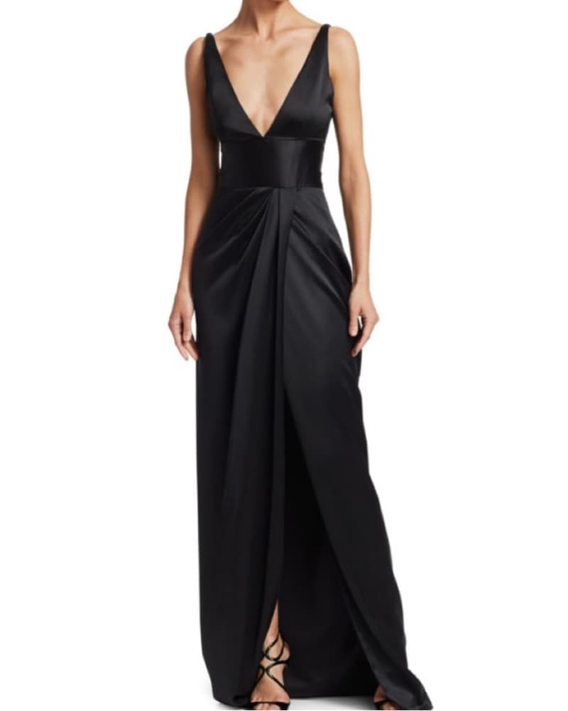 Naeem Khan Virginia Silk-Satin Gown - Image 1