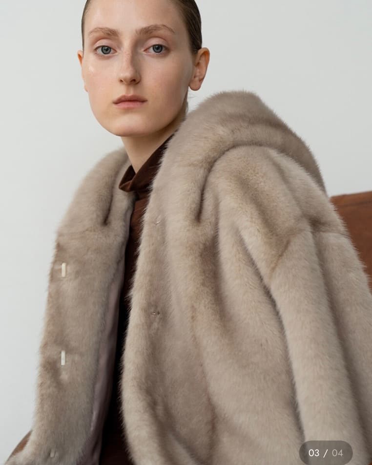 Faux Fur hooded coat - Image 3