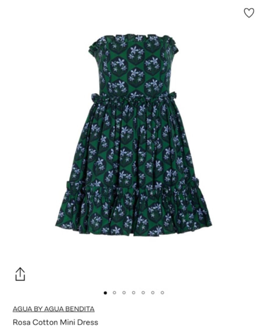 Agua By Agua Bendita Rose Cotton Dress M - Image 4