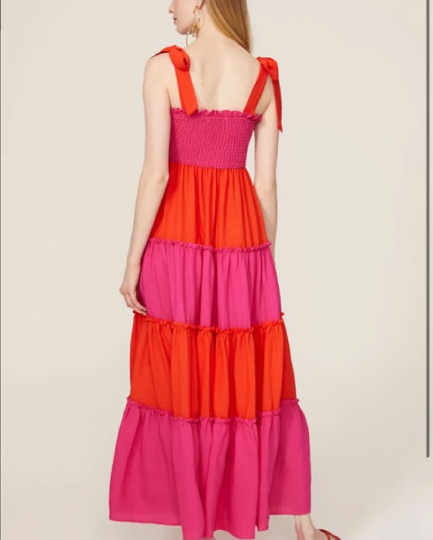 Slate and Willow Colorblock Tie Dress - Image 3
