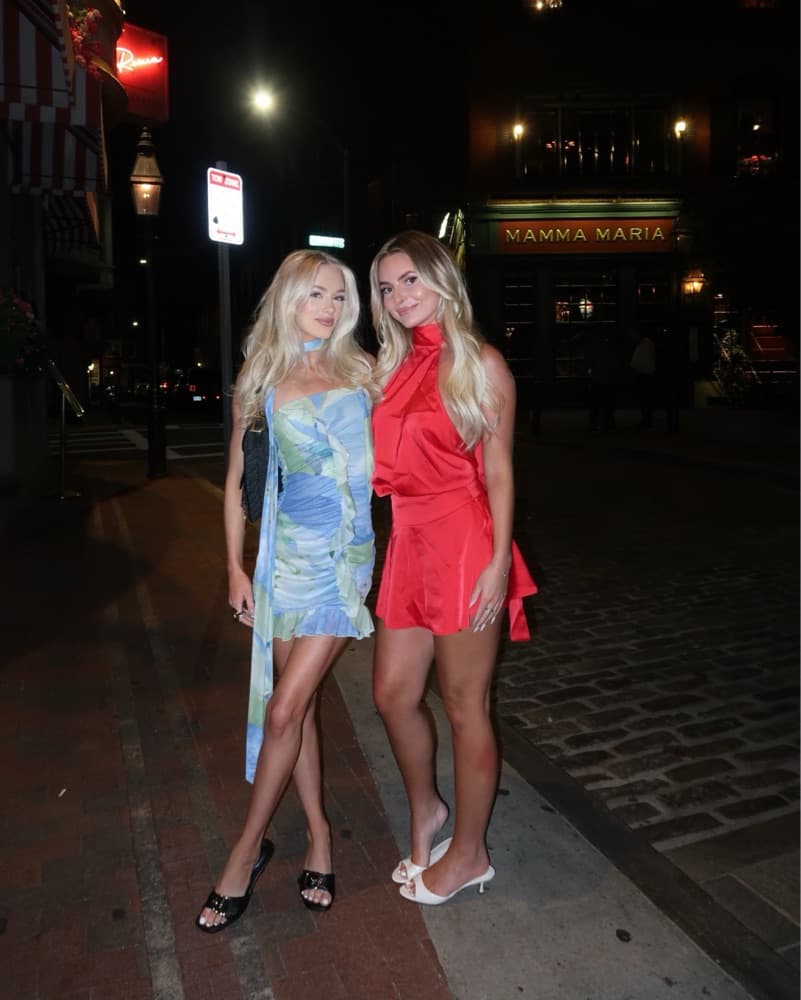 Pepper Mayo Ruffle Blue Mini Dress - Image 5