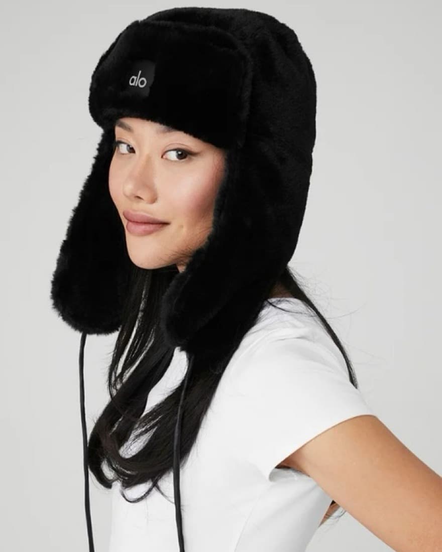 ALO Black Sherpa Hat - Image 4
