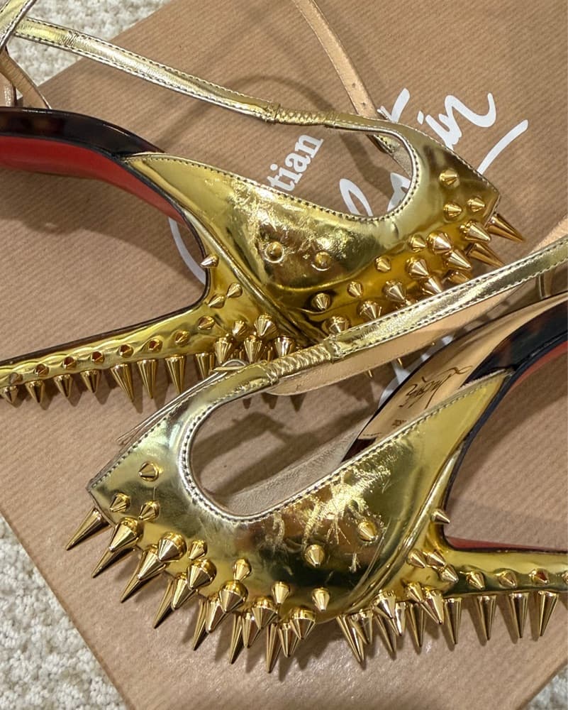 Christian Louboutin Studded Stilettos - Image 4