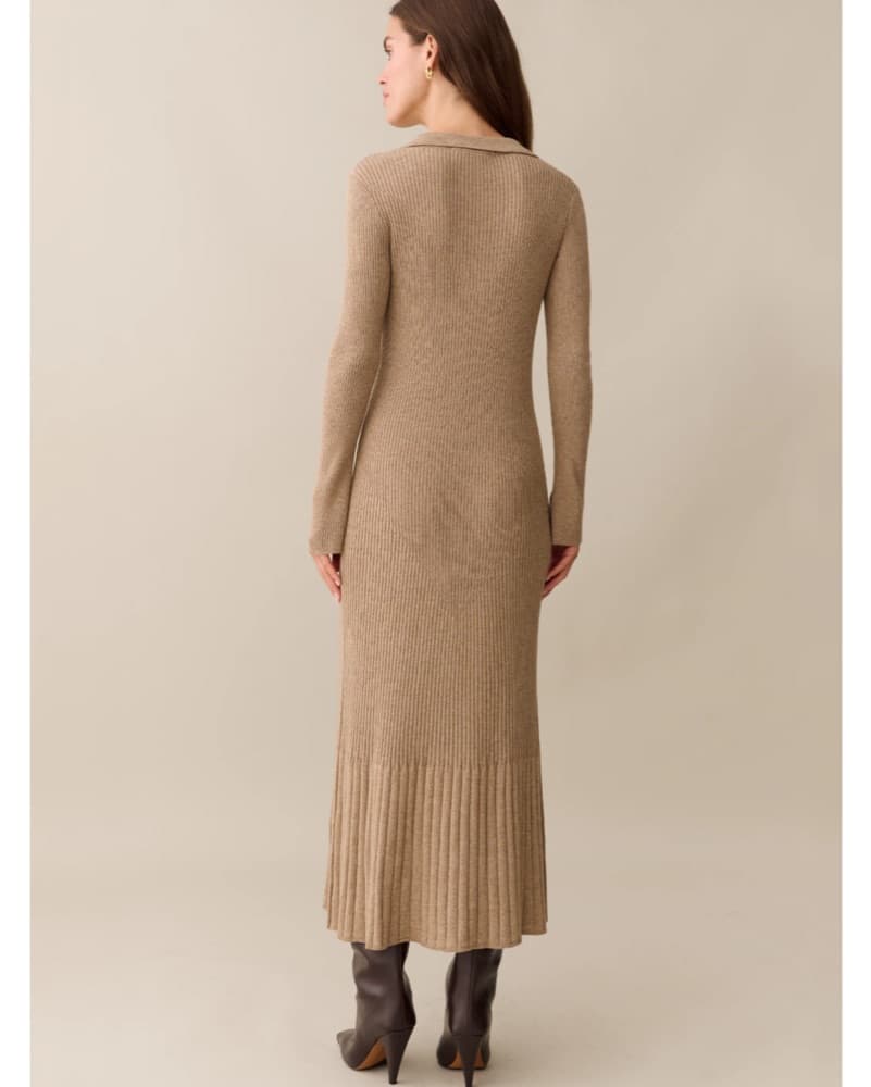 Knit Collared Dress - Image 3