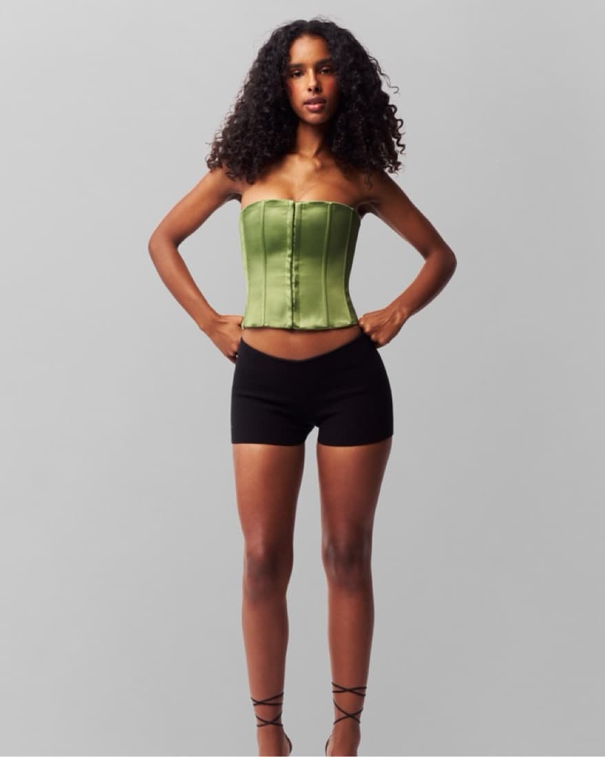 Danielle Guizio Satin Corset  - Image 3