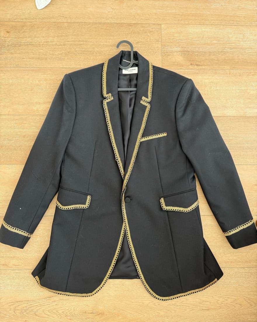 YSL Gold Trimmed Blazer Fits M-L - Image 1