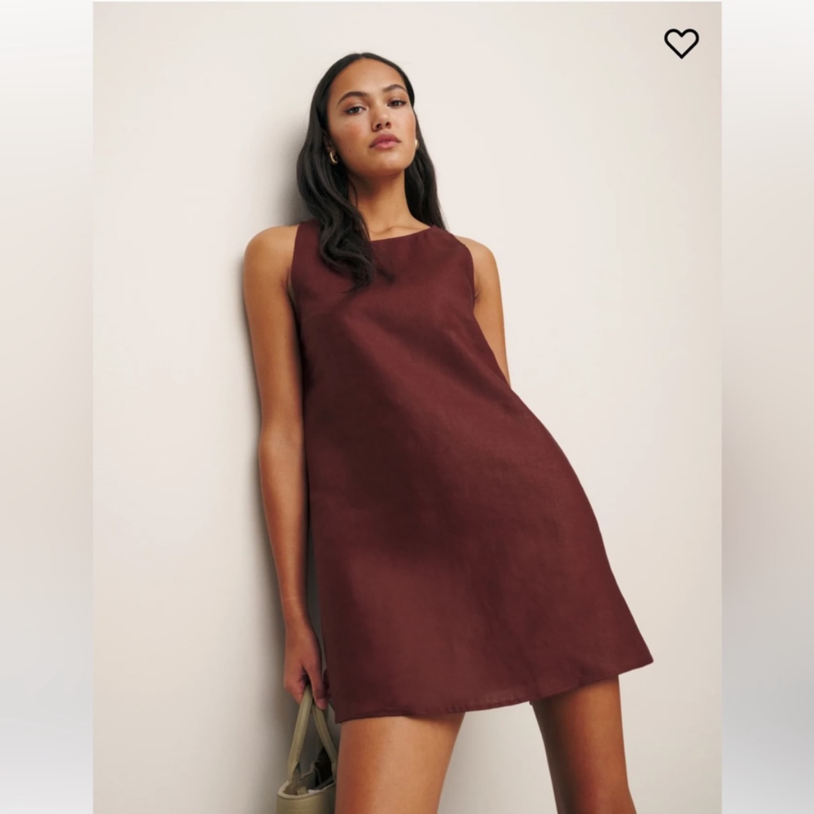 Reformation Jessi Linen Dress Size 4 - Image 5