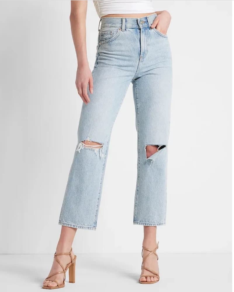 Distressed Denim Jeans - Image 1
