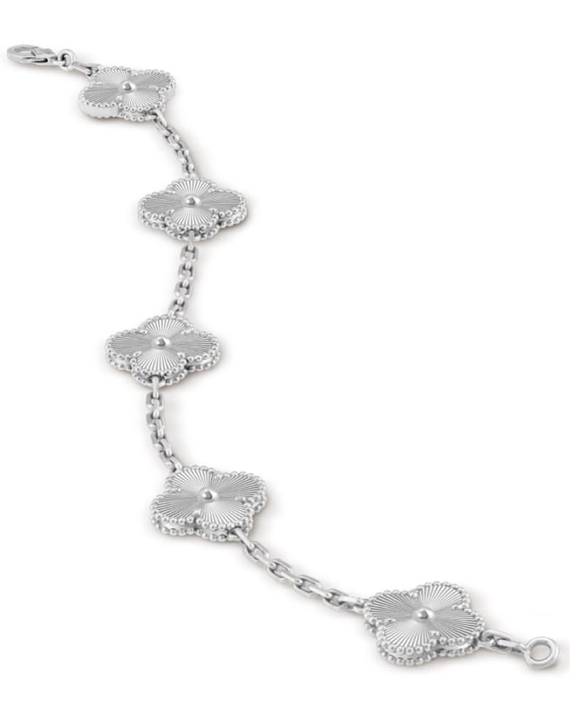 Vintage Alhambra Bracelet - White Gold - Image 3