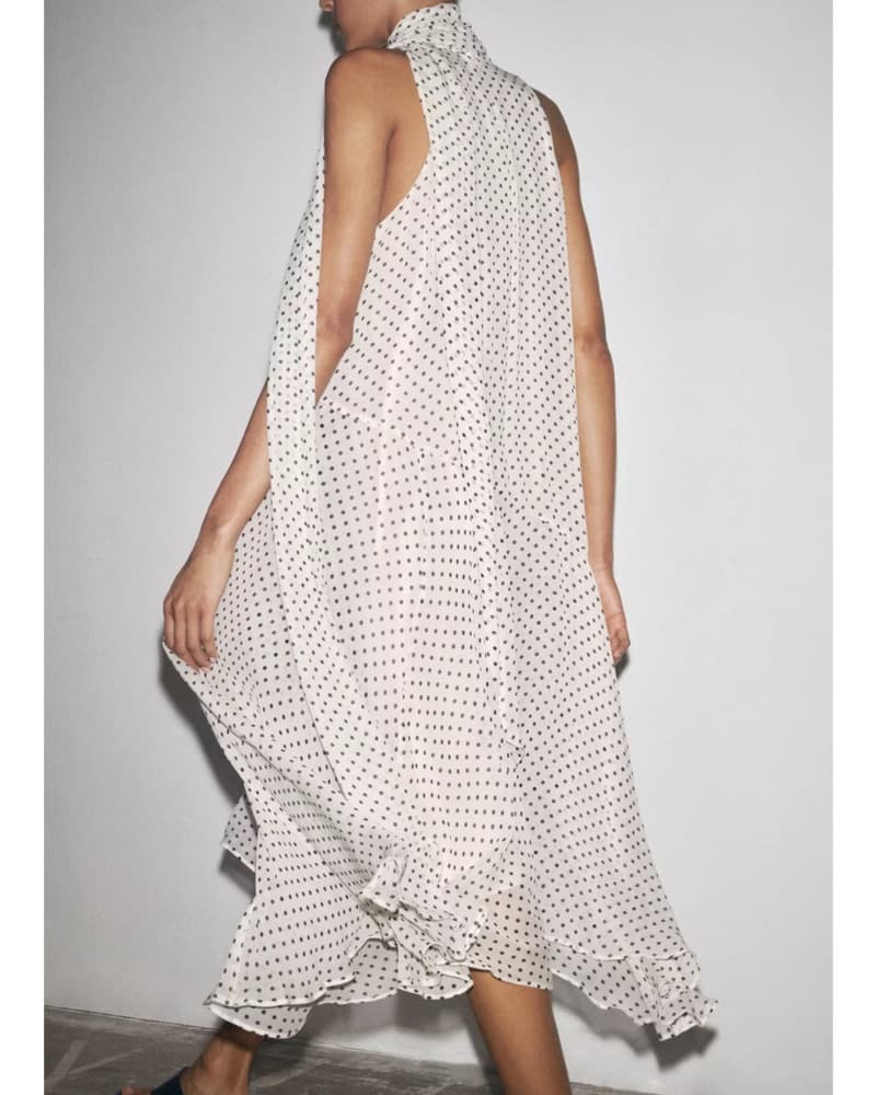 Polka Dot Midi Dress - Image 2