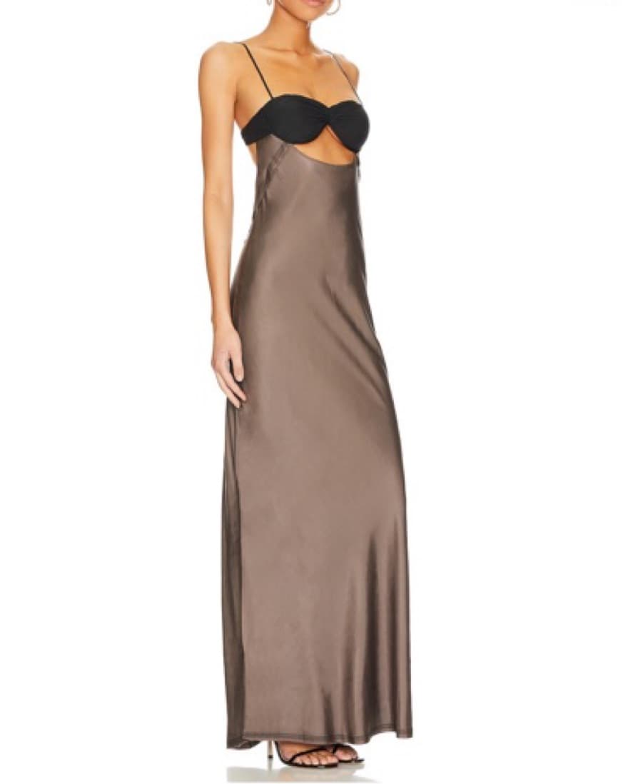 Bec & Bridge Satin Maxi Dress - Image 3