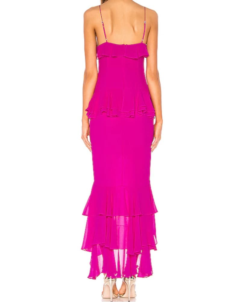 Lovers & Friends Melissa Gown in Magenta - Image 3