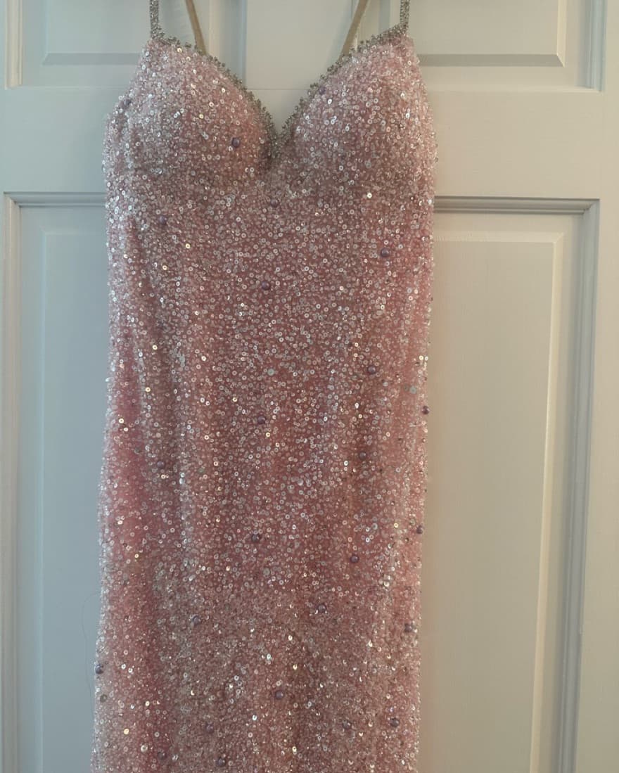 Pink Beaded Couture Gown - Image 3