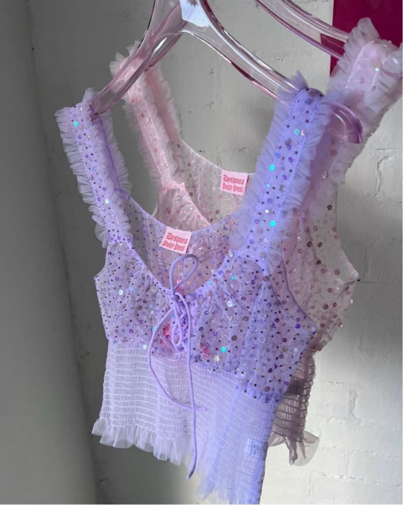 Dyspnea Cardigan And Cami Set Size XL - Image 2