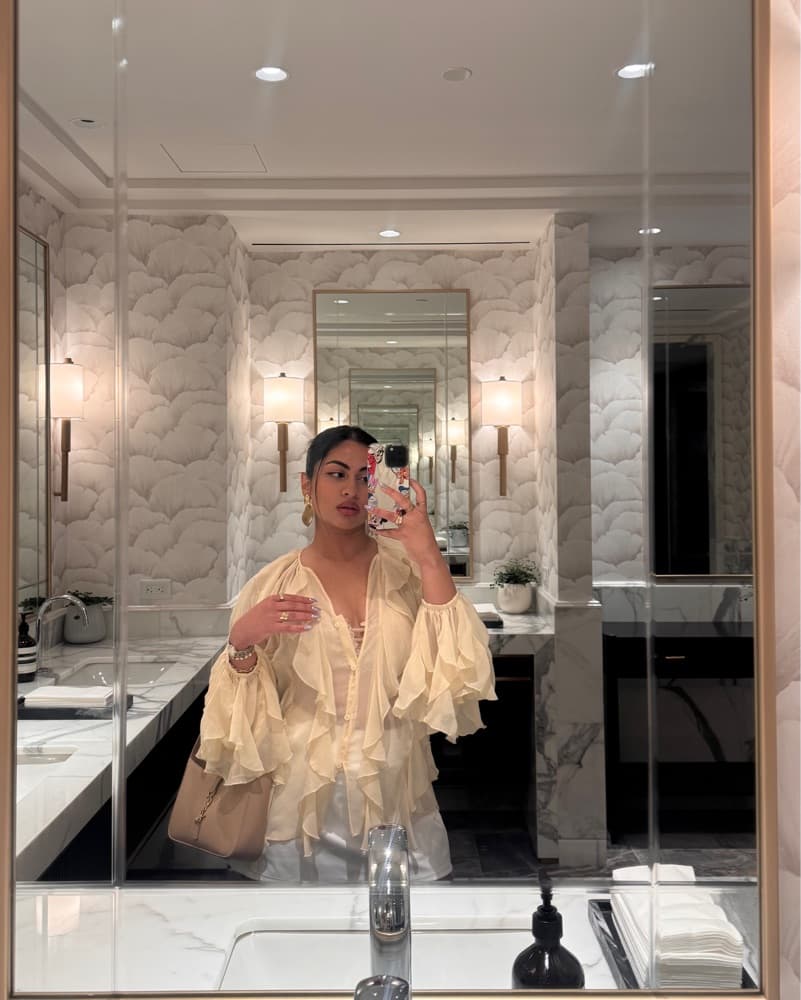 White Flowy Top - Image 1