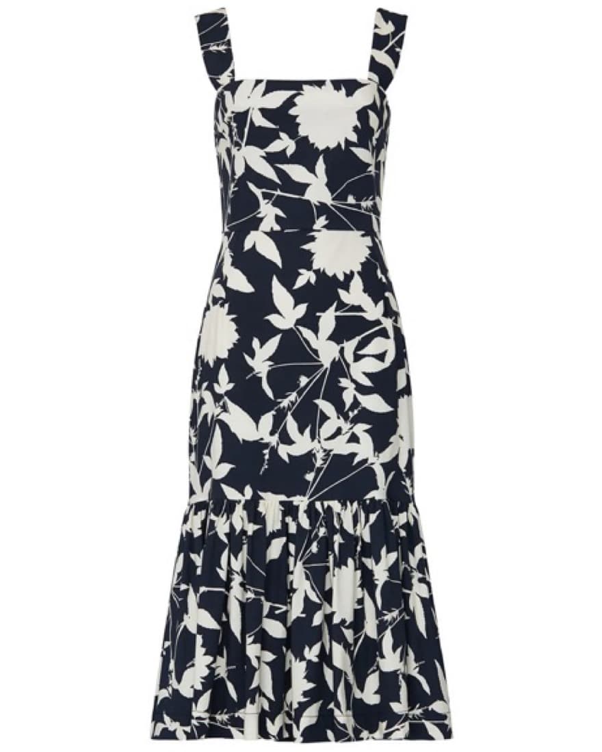 Oscar De La Renta Navy Dress - Image 1