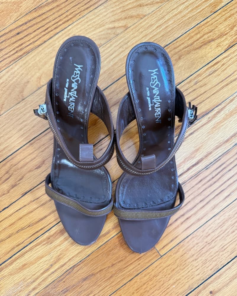 Vintage YSL Kitten Heels - Image 1